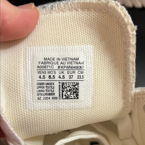 Converse Women's All Star White Platform Sneakers Lugged Sole Chuck Taylor - Picture 9 of 9